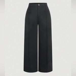 Elegant Black Wide-Leg Pants